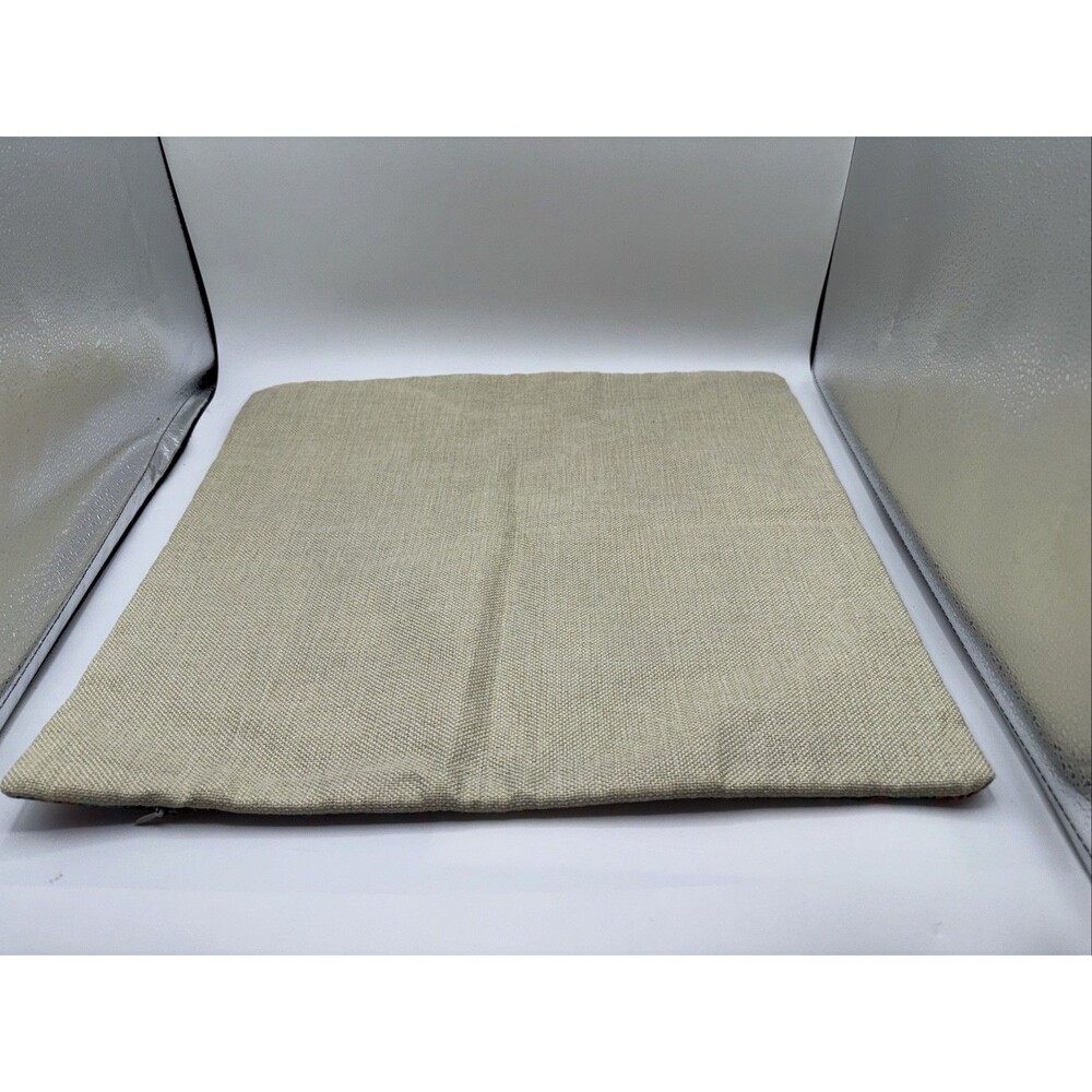 Elephant Pillow canvas Cover 17”x 16.5”  Safari Zip Decorative No brand NEW - Picture 9 of 10